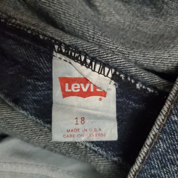 Vtg 80s USA Levis 921 S 18 (31x31 14" High Rise) Mom Tapered *Hemmed* Jeans A14 - Picture 8 of 11